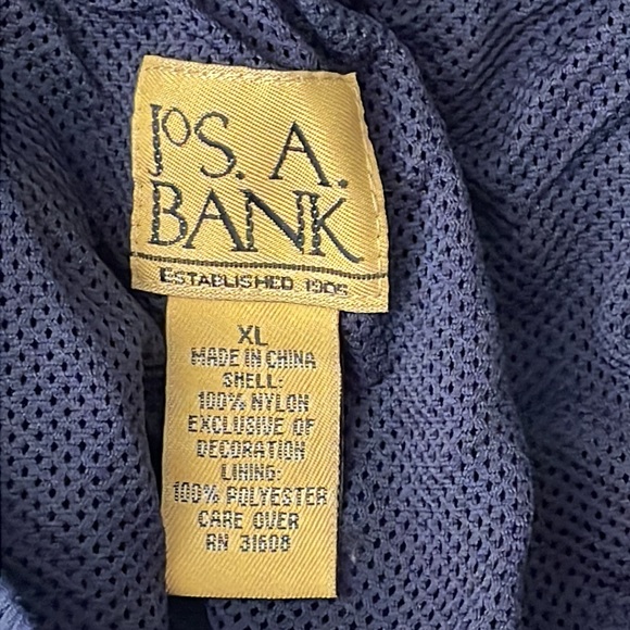 Jos A Bank Men swim trunks navy blue xL shell 100% nylon lining 100% polyester - Picture 8 of 12